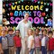 Welcome Back to School Banner Backdrop (Multicolor) 72.8"L x 43.3"W